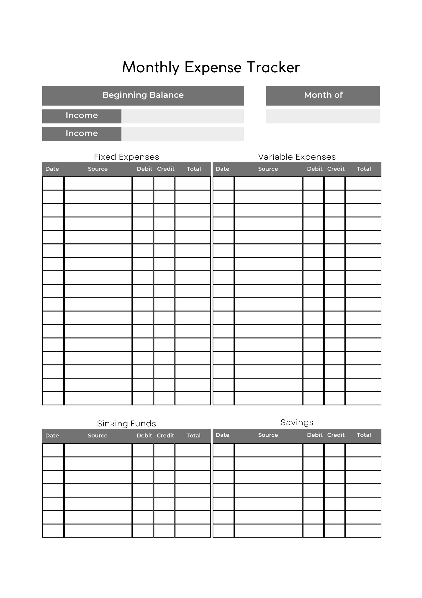 Expense Tracker & Budget Planner