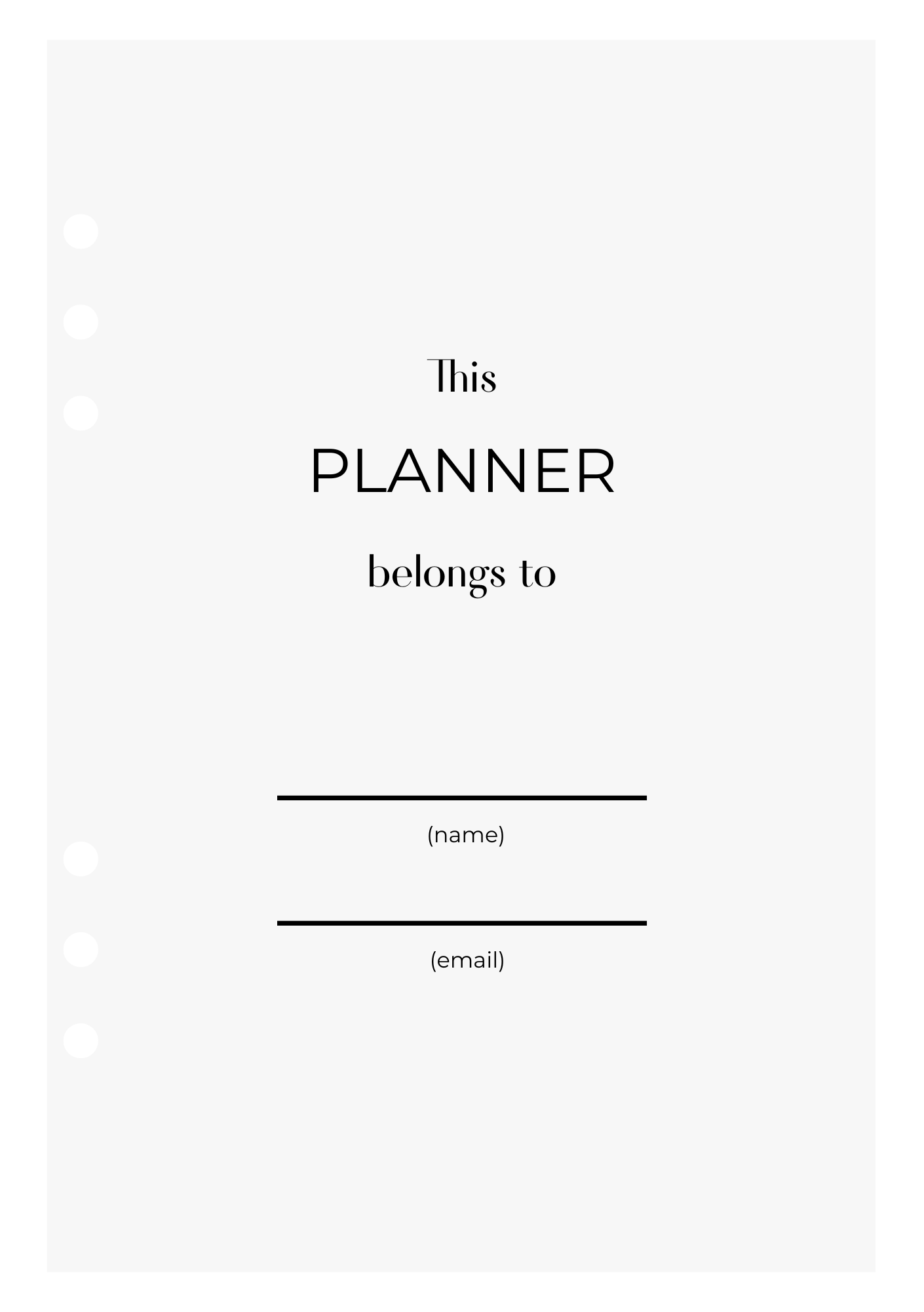 This Planner Belongs To